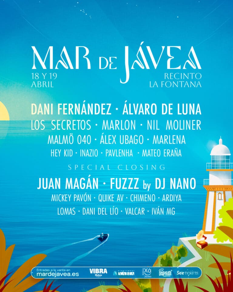 Cartel de artistas Mar de Jávea 2025